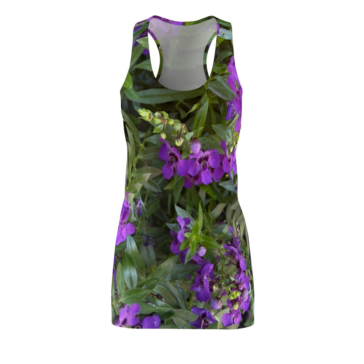 Purple Wildflower Print Racerback Dress | Floral All-Over Print