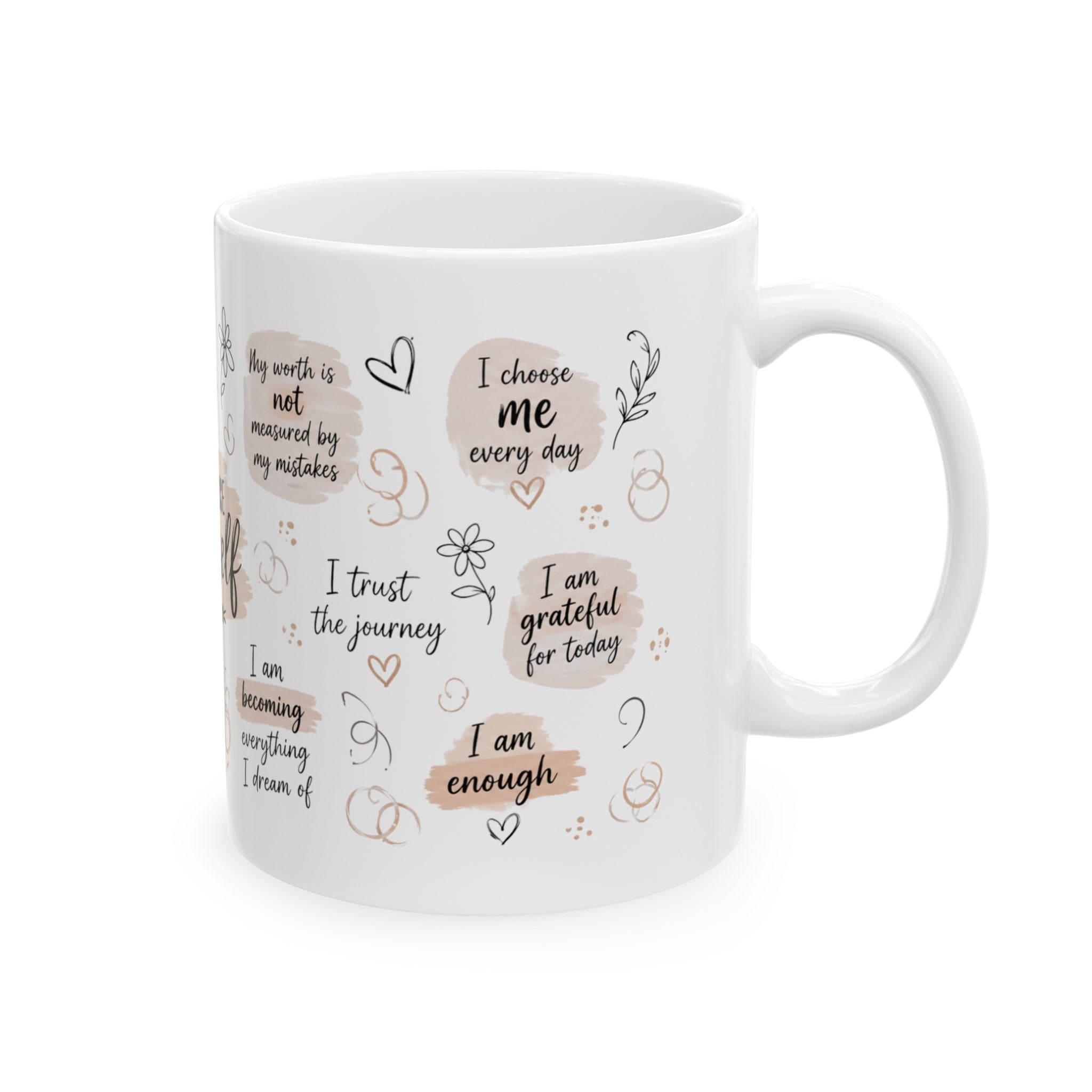 I Choose Myself mug | Affirmation ceramic mug, self love coffee cup
