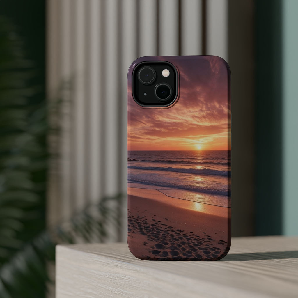 Sunset Beach Phone Case | Magnetic Impact-Resistant Case