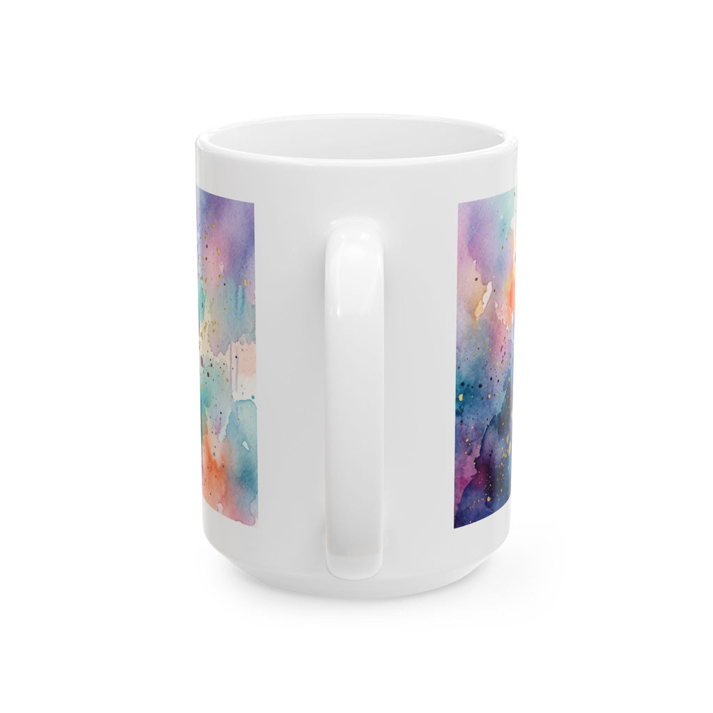 Faith Over Fear Floral Cross Mug | Ceramic Inspirational Coffee Cup