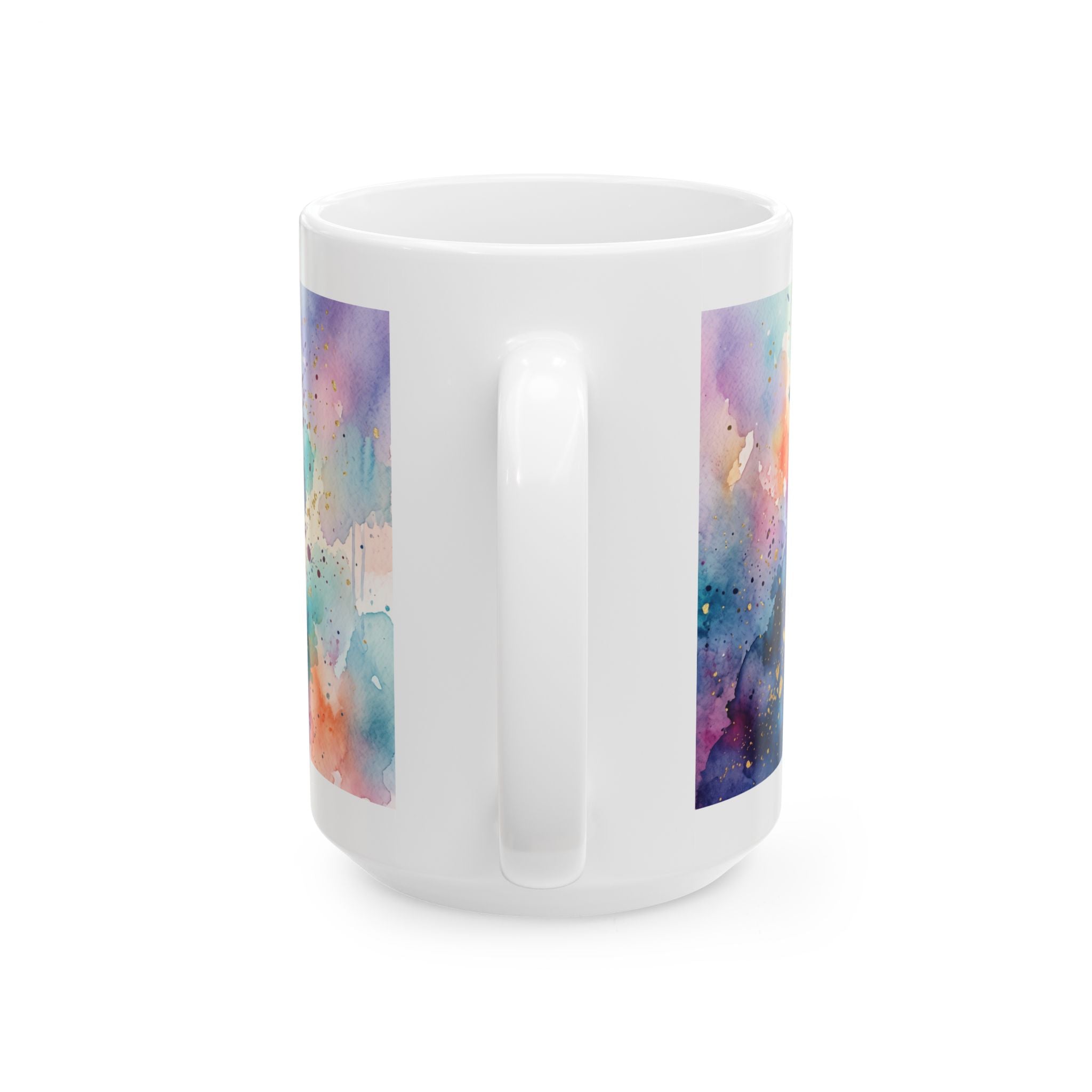Faith Over Fear Floral Cross Mug | Ceramic Inspirational Coffee Cup