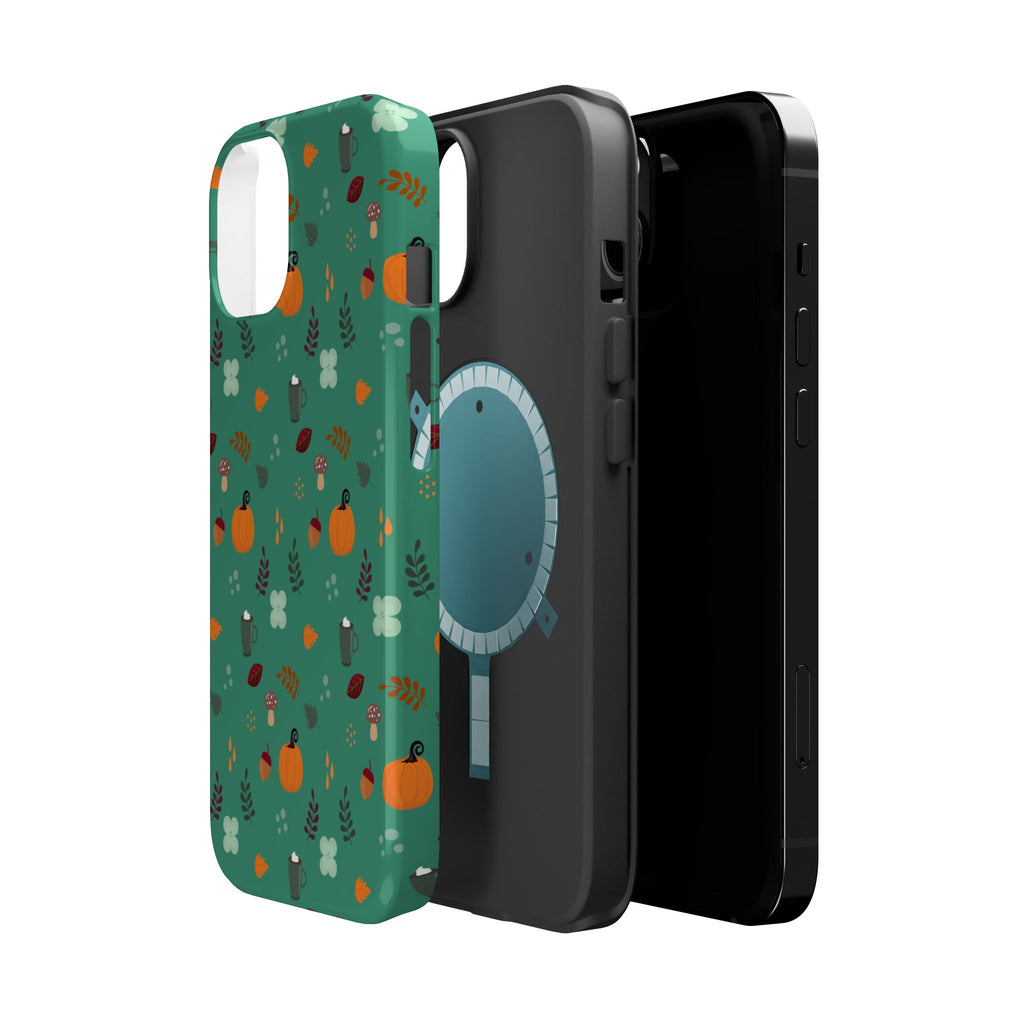 Autumn Pumpkins Pattern Phone Case | Magnetic Impact-Resistant Case