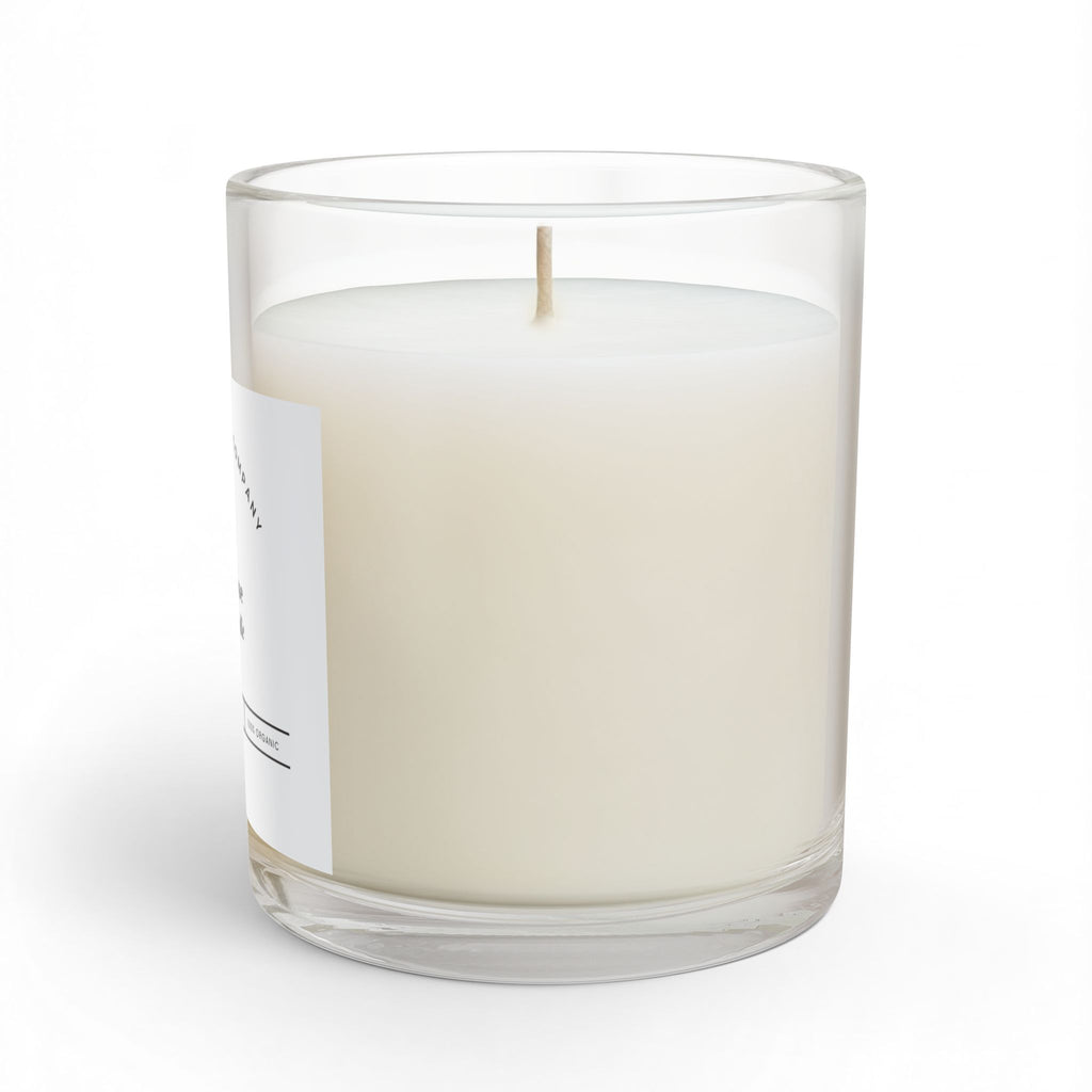 Beach Rose Glass Candle | 11oz Soy Wax Candle