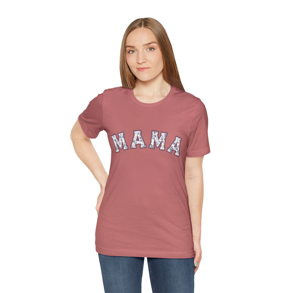 Mama Floral Arch Tee | Mom Script Lettering Shirt