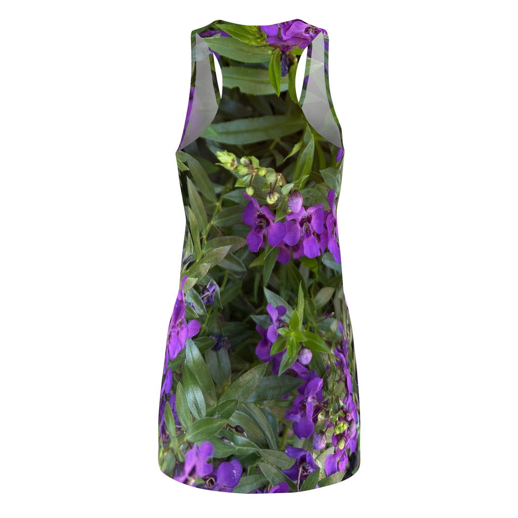 Purple Wildflower Print Racerback Dress | Floral All-Over Print