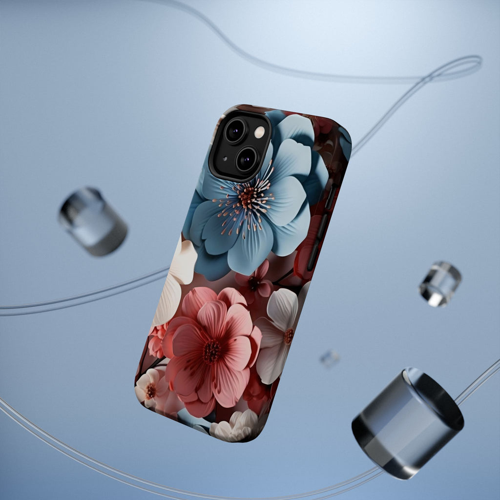Floral Blossoms Magnetic Case | Impact-Resistant Phone Case