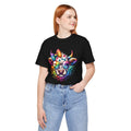 Rainbow Cow with Sunglasses T-Shirt | Colorful Psychedelic Cow Tee