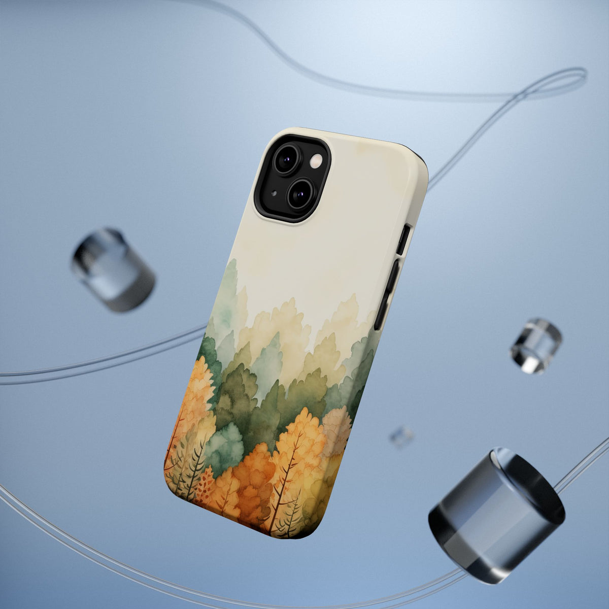 Autumn Watercolor Forest Phone Case | Magnetic Impact-Resistant Case