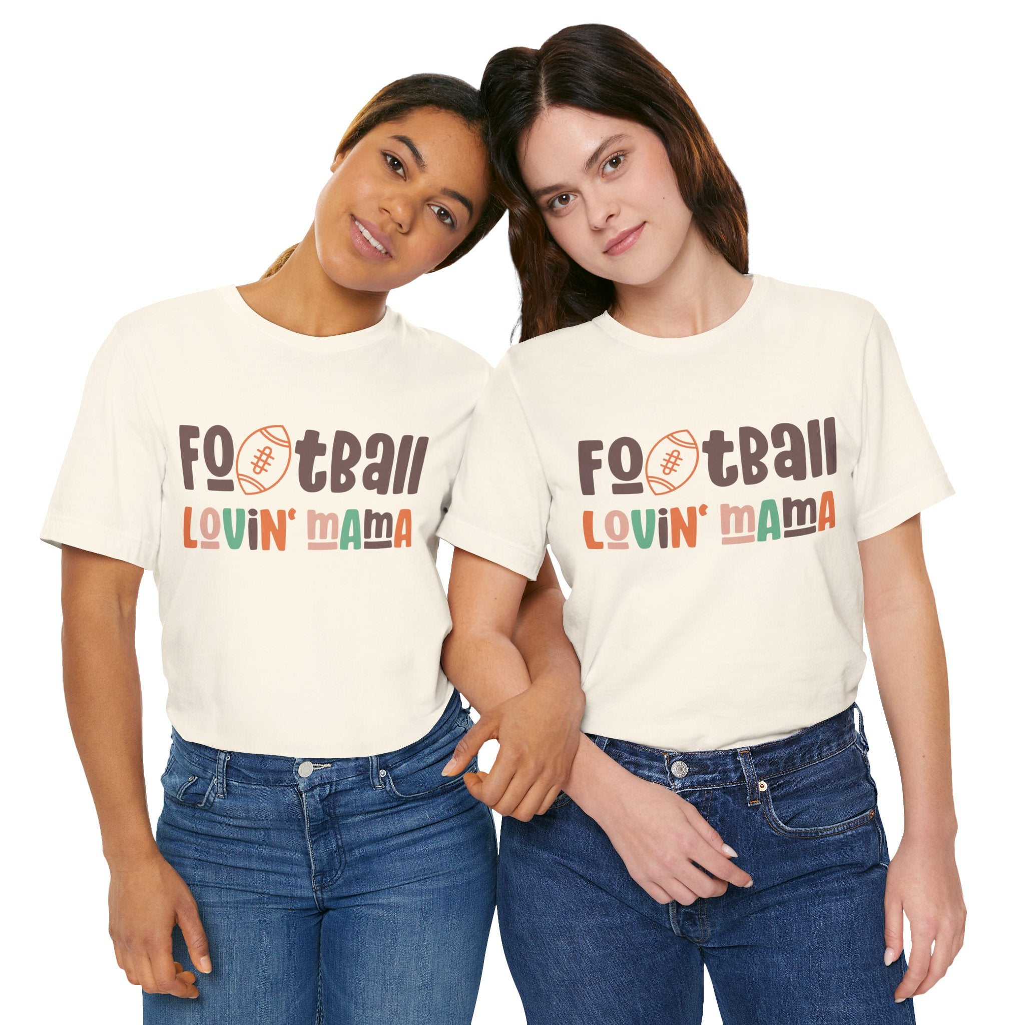 Football Lovin' Mama tee | Mom Football Shirt, Retro Sports Mom Design