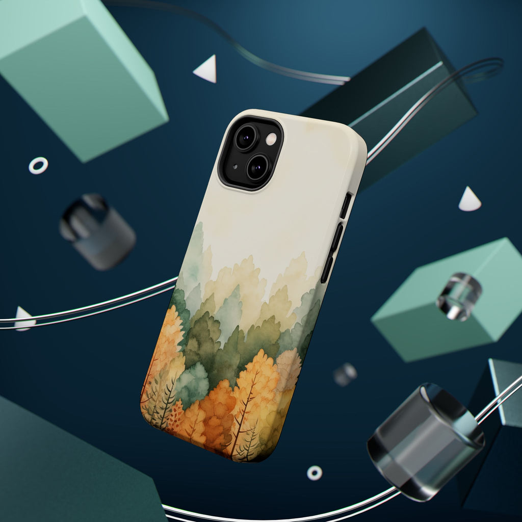 Autumn Watercolor Forest Phone Case | Magnetic Impact-Resistant Case