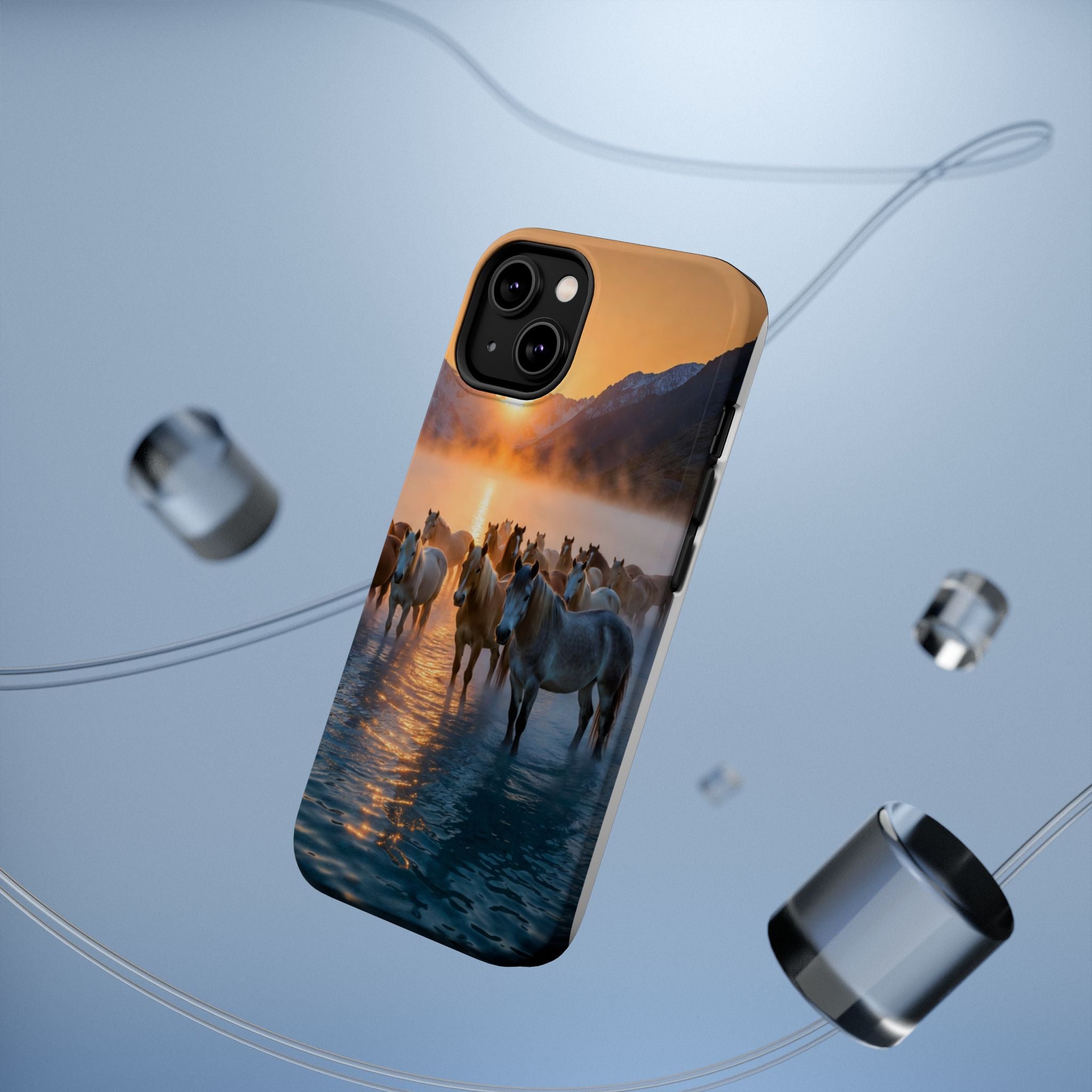 Wild Horses at Sunrise Phone Case | Magnetic Impact-Resistant Case