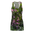 Purple Floral Botanical Racerback Dress | All Over Print
