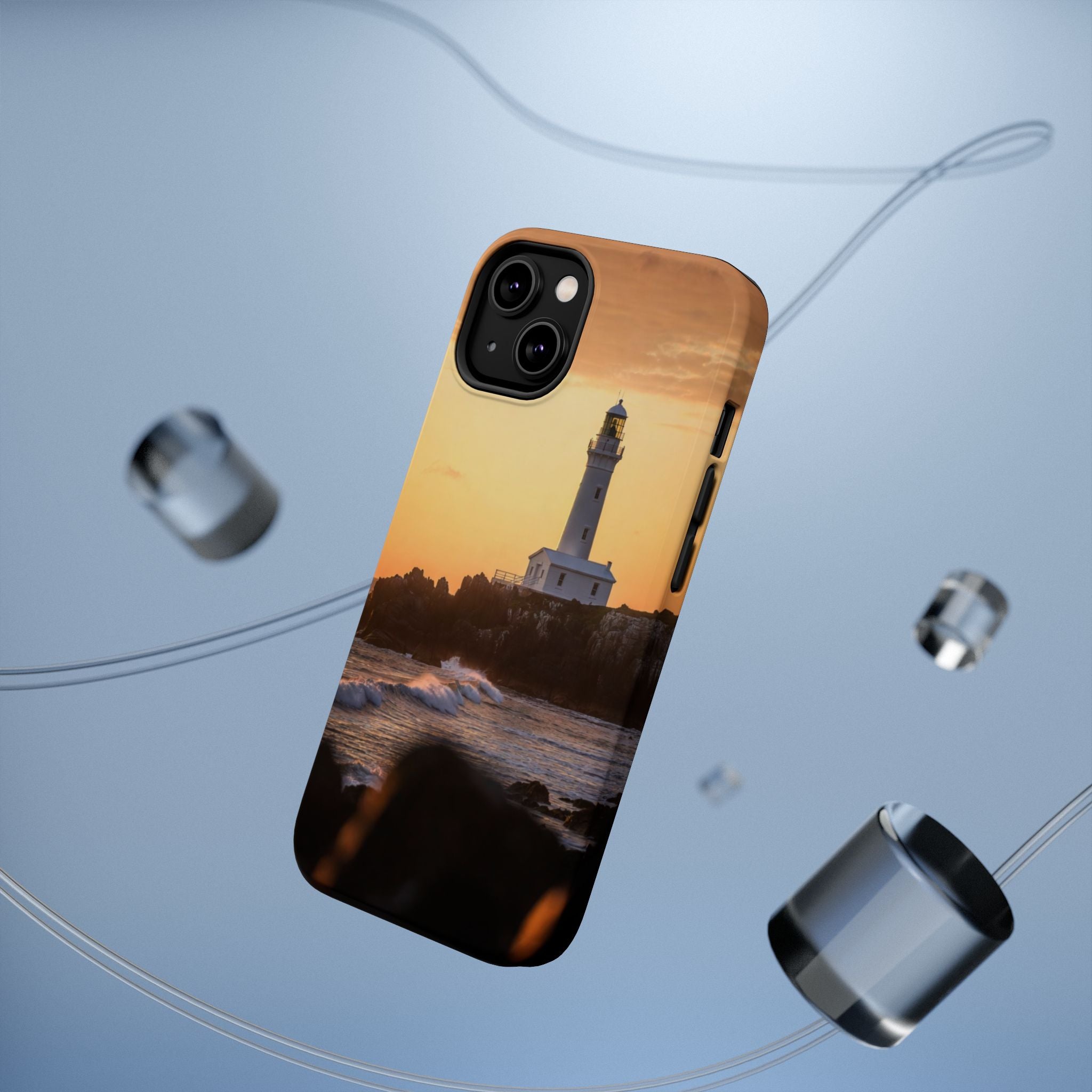 Sunset Lighthouse Phone Case | Magnetic Impact-Resistant Case