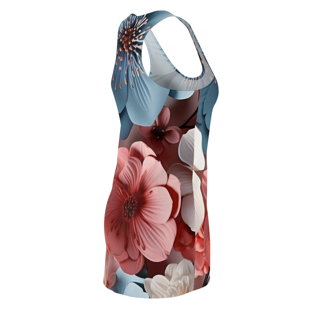 Blush & Slate Floral Racerback Dress | All-Over Print