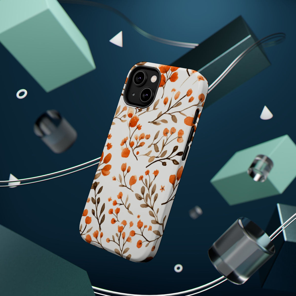 Orange Berry Branches Phone Case | Magnetic Impact-Resistant Case
