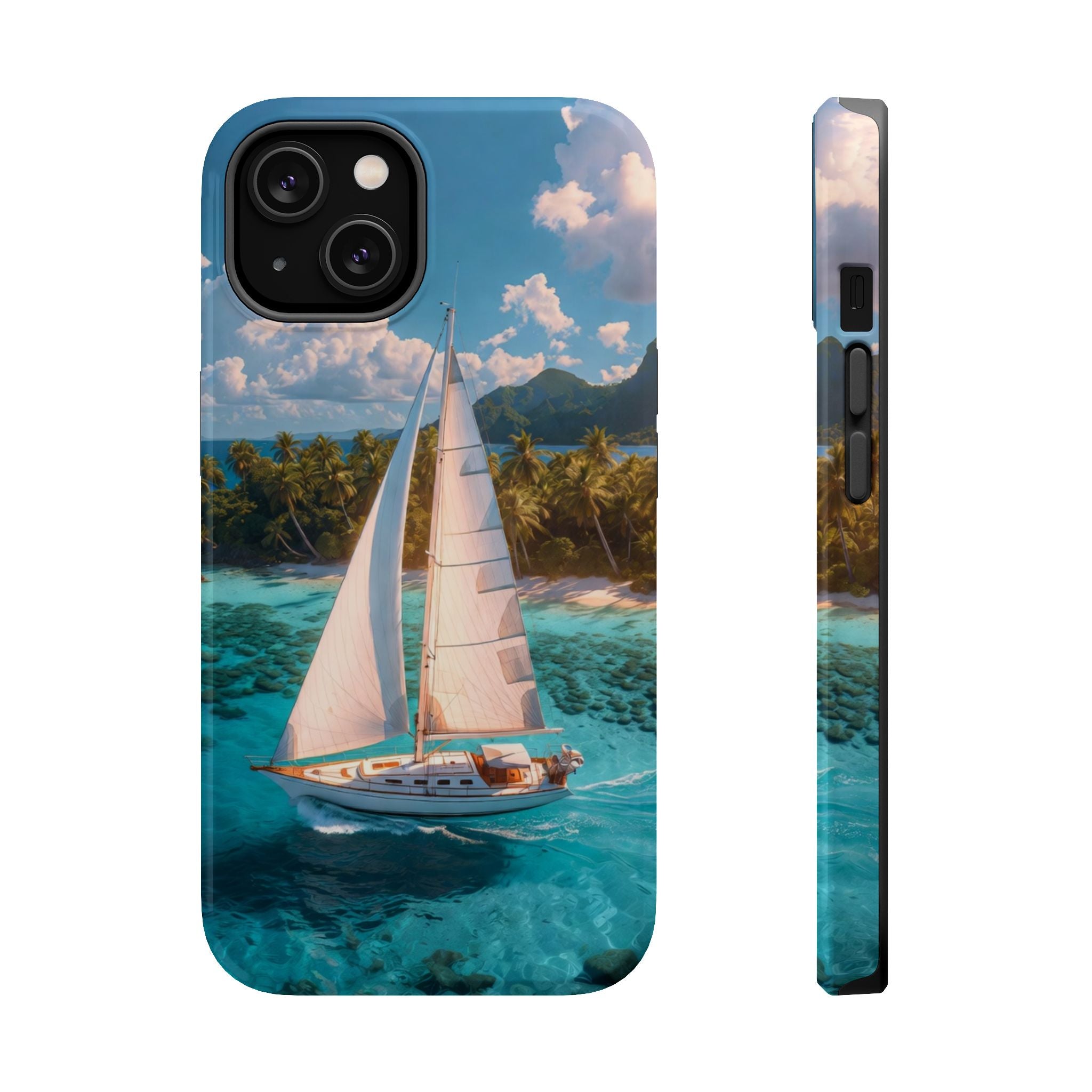 Sailboat Ocean Scene Phone Case | Magnetic Impact-Resistant Case