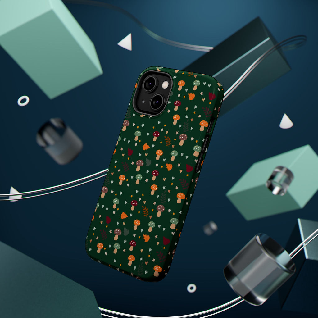 Mushroom Pattern Phone Case | Magnetic Impact-Resistant Case