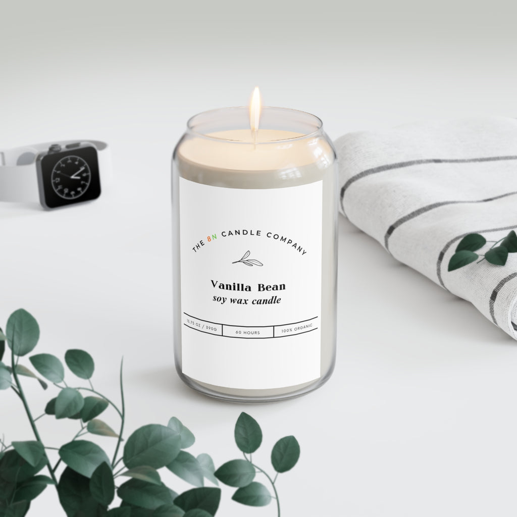Vanilla Bean soy candle | 13.75oz scented jar, soy wax candle
