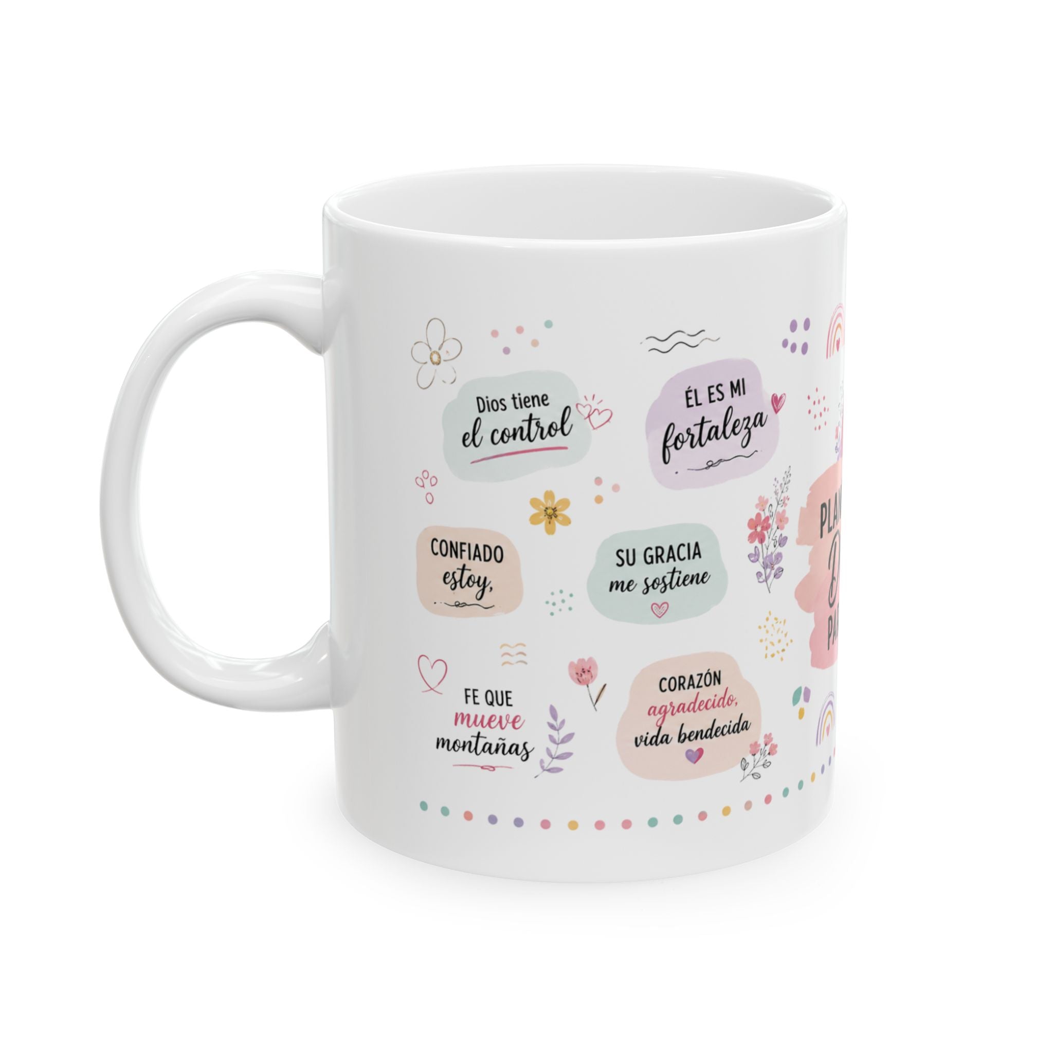 Planes de Dios para mi Mug | Spanish Faith Family Illustration