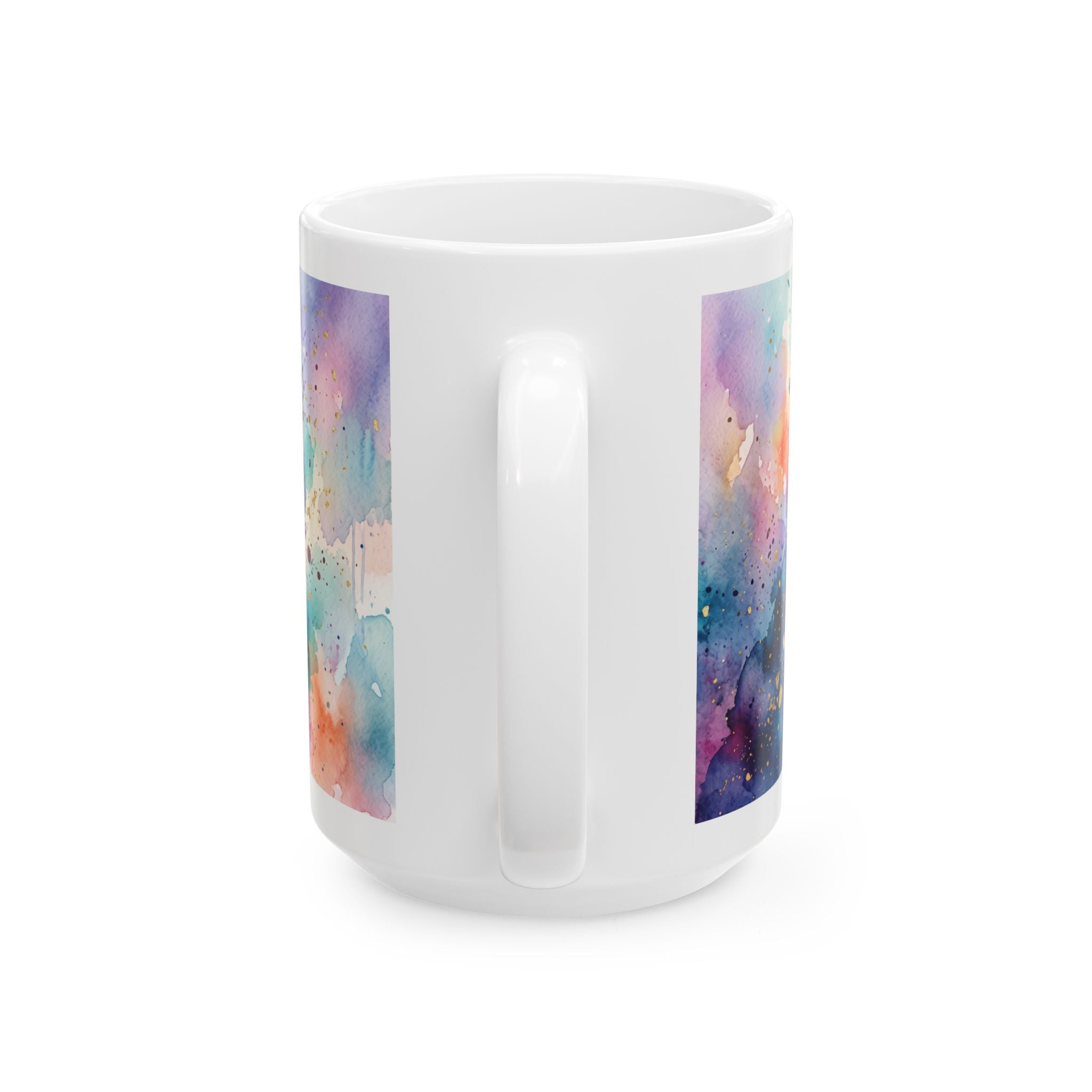 Faith Over Fear cross floral design Mug | Christian inspirational ceramic mug