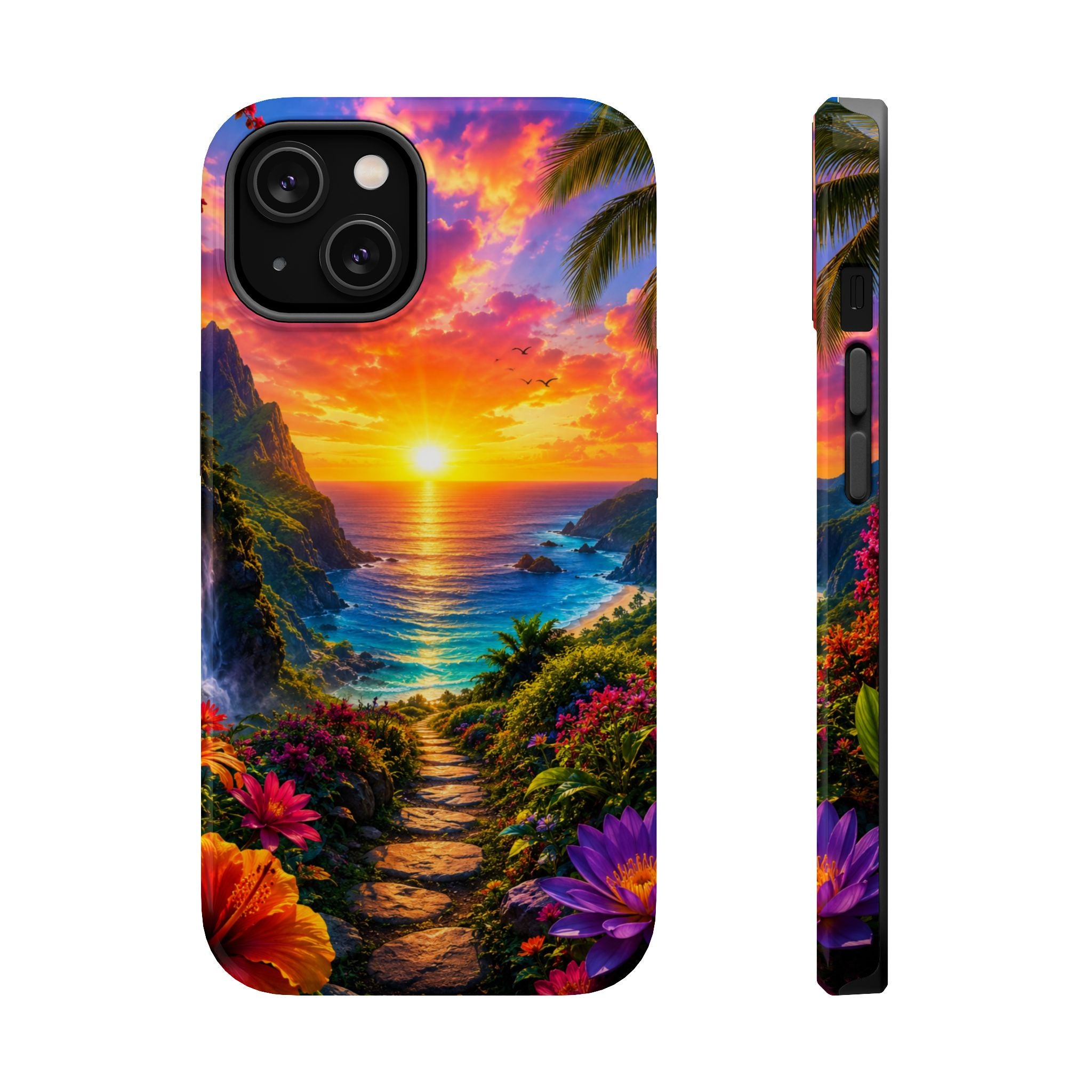 Tropical Sunset Path phone case | magnetic impact-resistant case