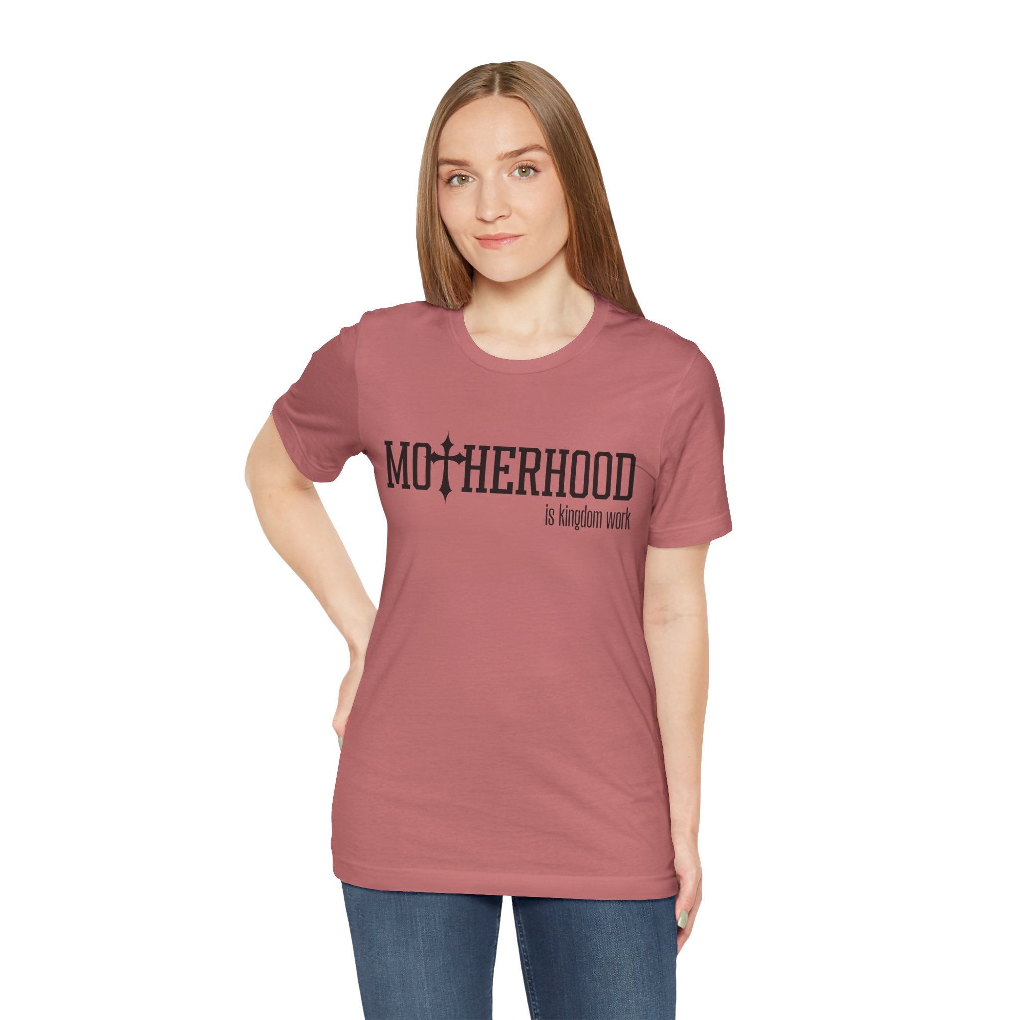 Motherhood is Kingdom Work T-Shirt | Christian Mom Tee