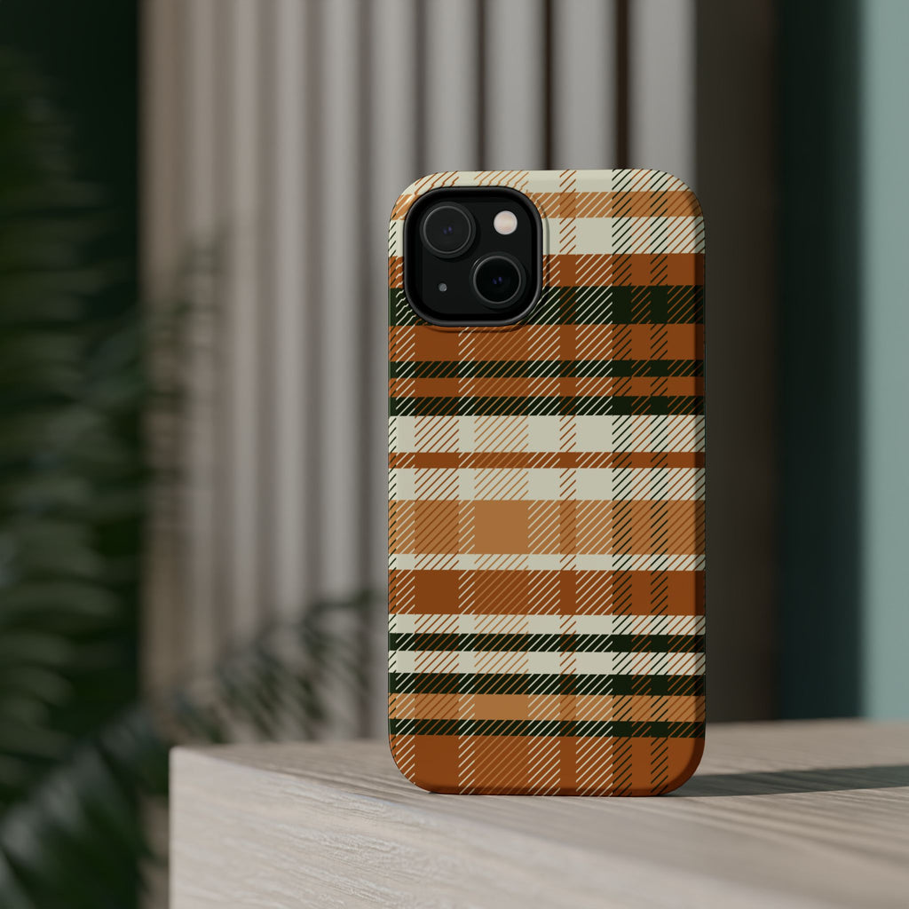 Autumn Plaid Phone Case | Magnetic Impact-Resistant Case
