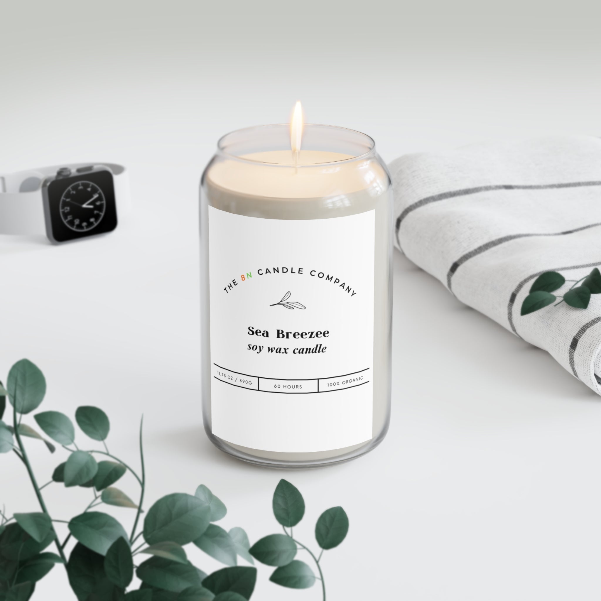 Sea Breeze Candle 13.75oz Soy Jar | Scented Soy Candle
