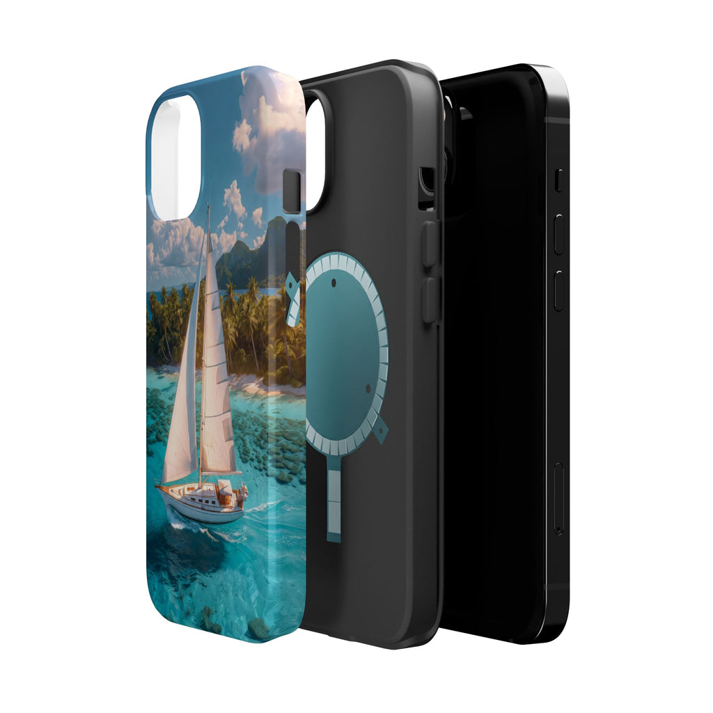 Sailboat Ocean Scene Phone Case | Magnetic Impact-Resistant Case