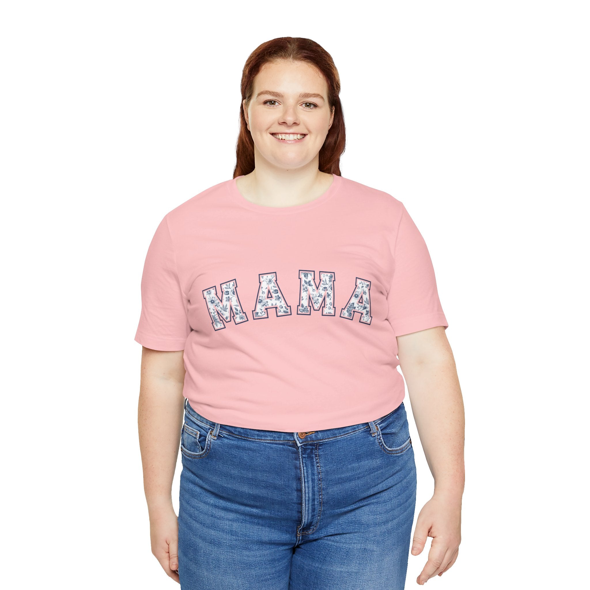 Mama Floral Arch Tee | Mom Script Lettering Shirt