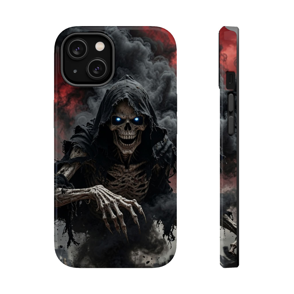Smoke Grim Reaper Skeleton Phone Case | Magnetic Impact-Resistant Case
