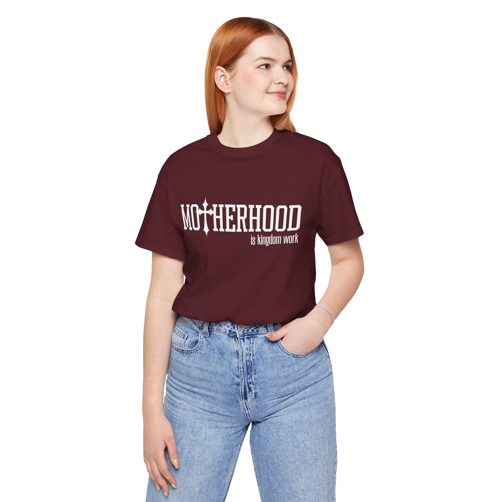 Motherhood is Kingdom Work T-Shirt | Christian Mom Tee, Faith Shirt