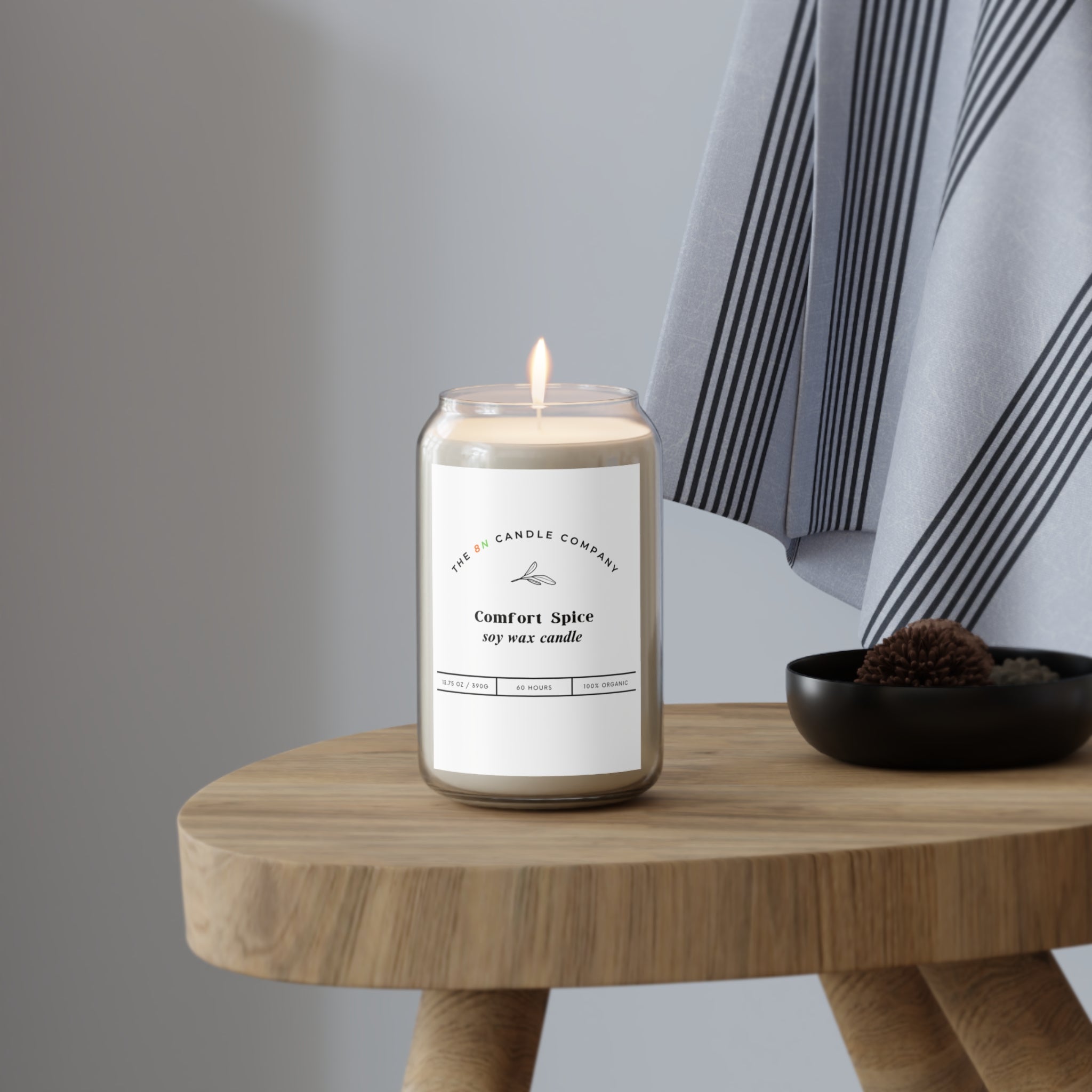 Comfort Spice soy candle, 13.75oz glass jar | Scented Soy Candle