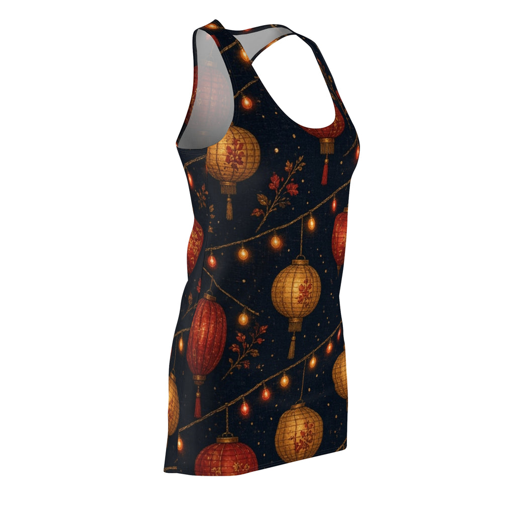 Chinese Lanterns Racerback Dress | Lunar Festival Night Lights