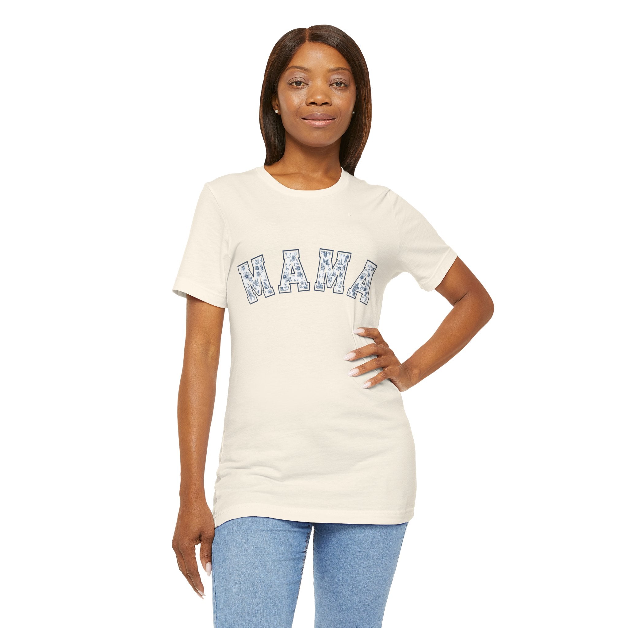 Mama Floral Arch Tee | Mom Script Lettering Shirt