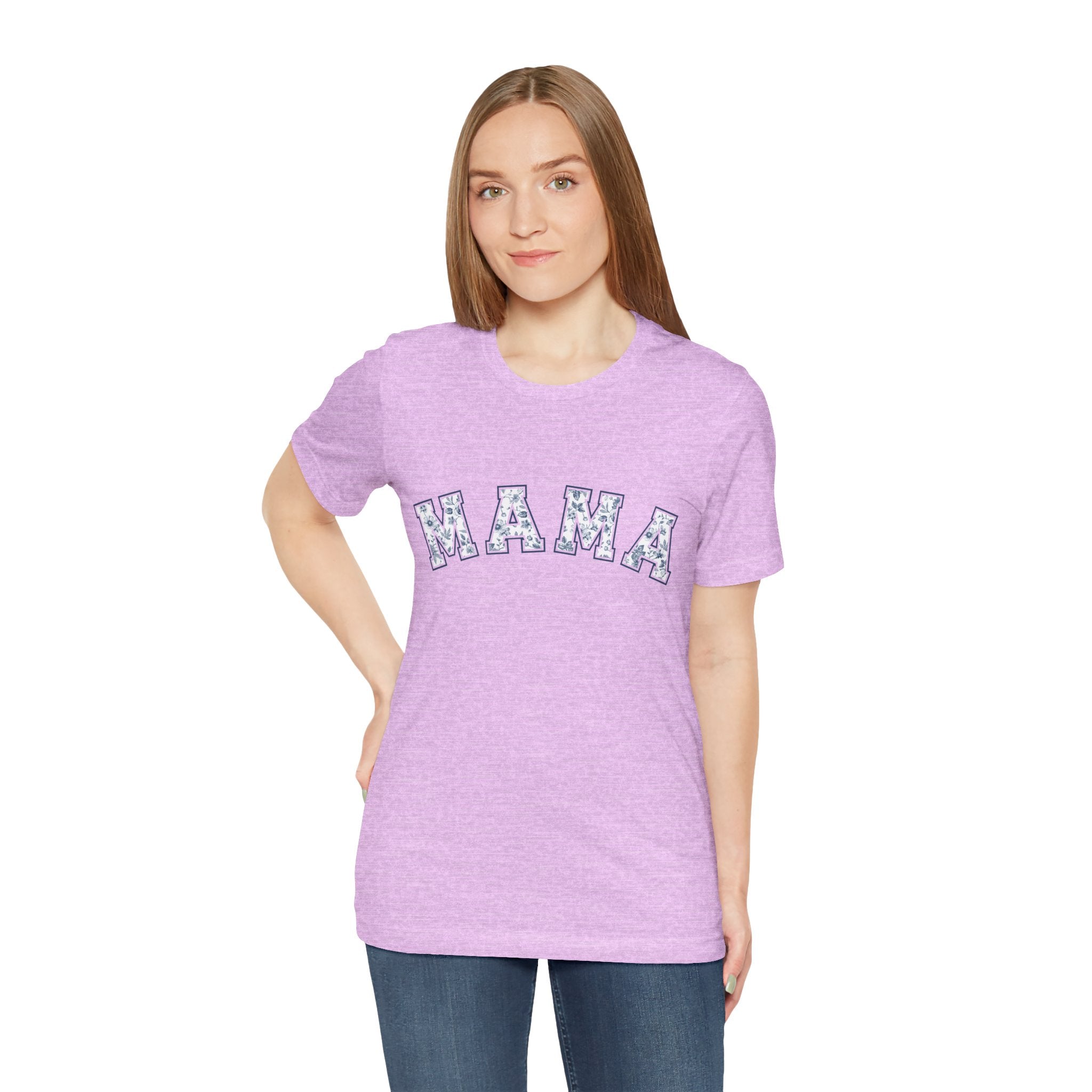 Mama Floral Arch Tee | Mom Script Lettering Shirt