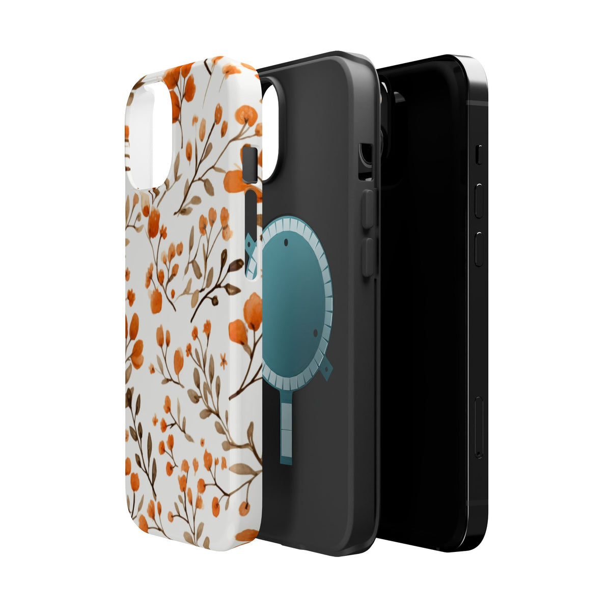 Orange Berry Branches Phone Case | Magnetic Impact-Resistant Case