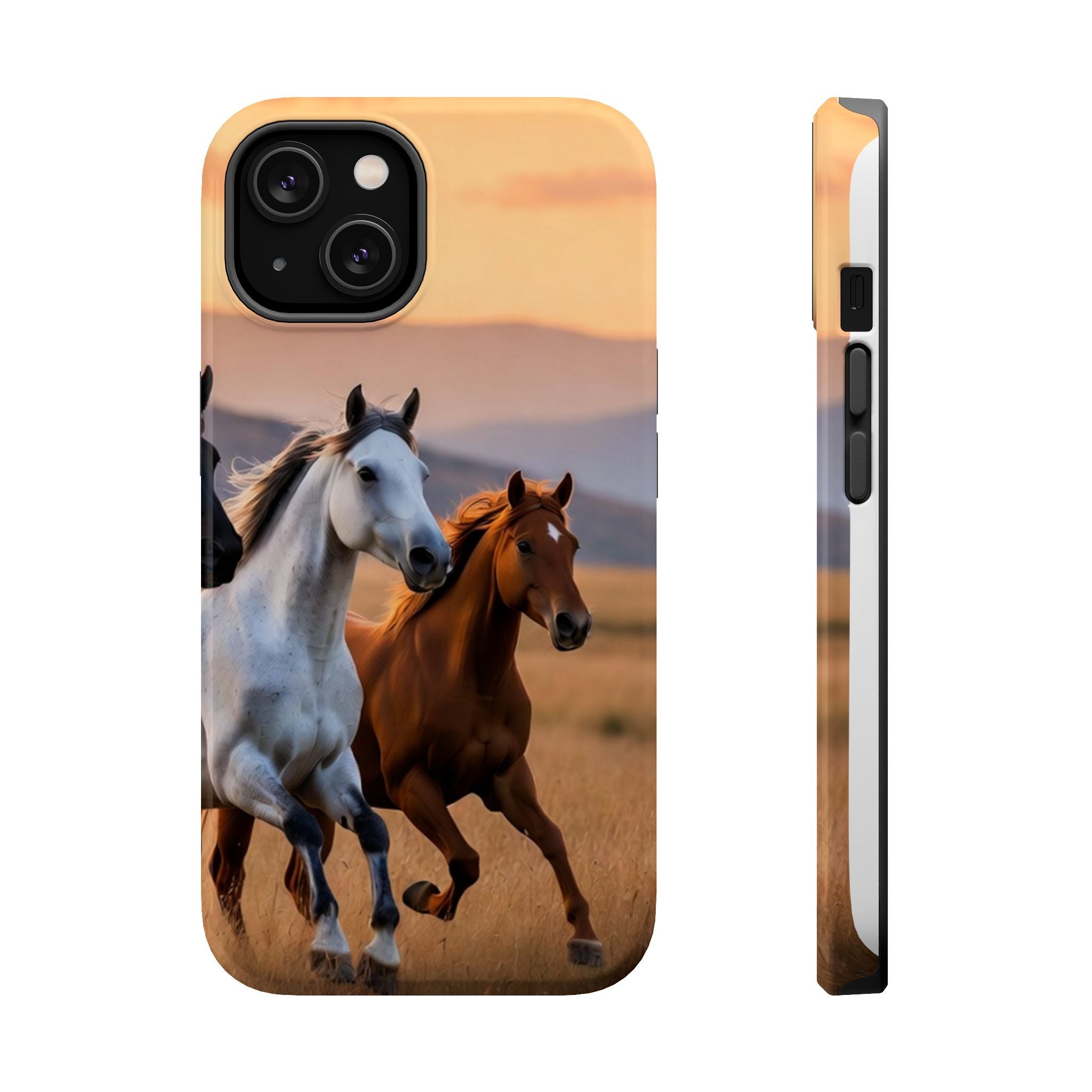 Running Horses Phone Case | Magnetic Impact-Resistant Case