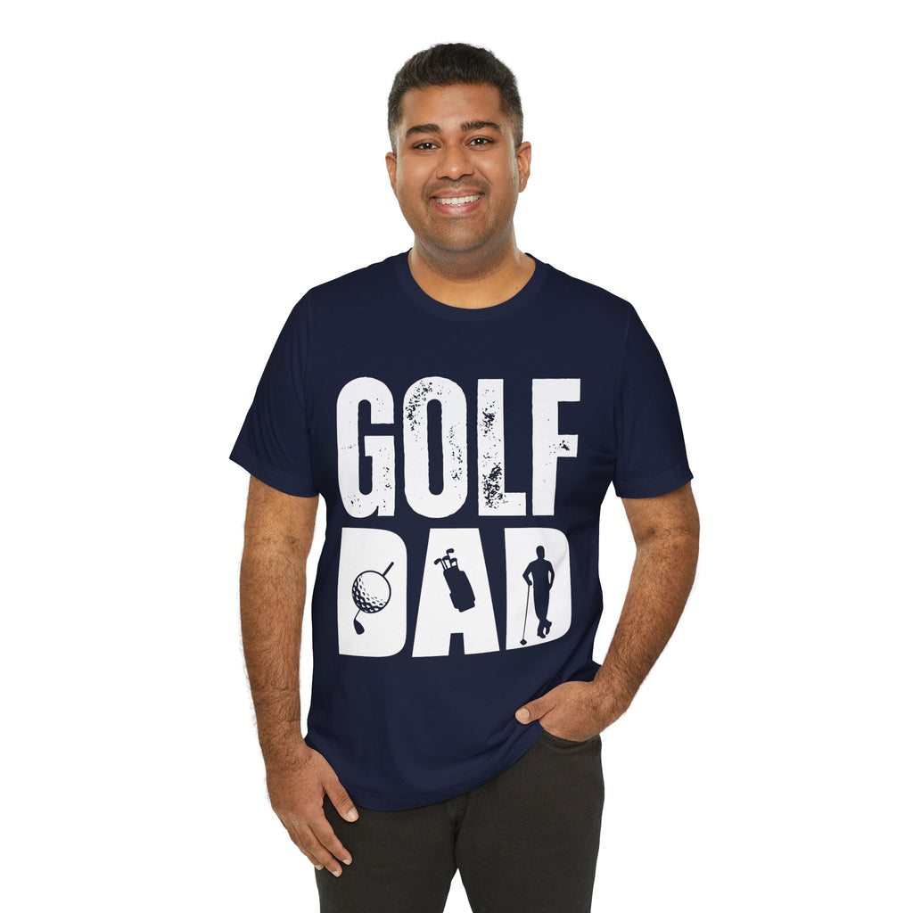 Golf Dad T-Shirt | Father's Day Golfer Tee, Golf Ball Silhouette