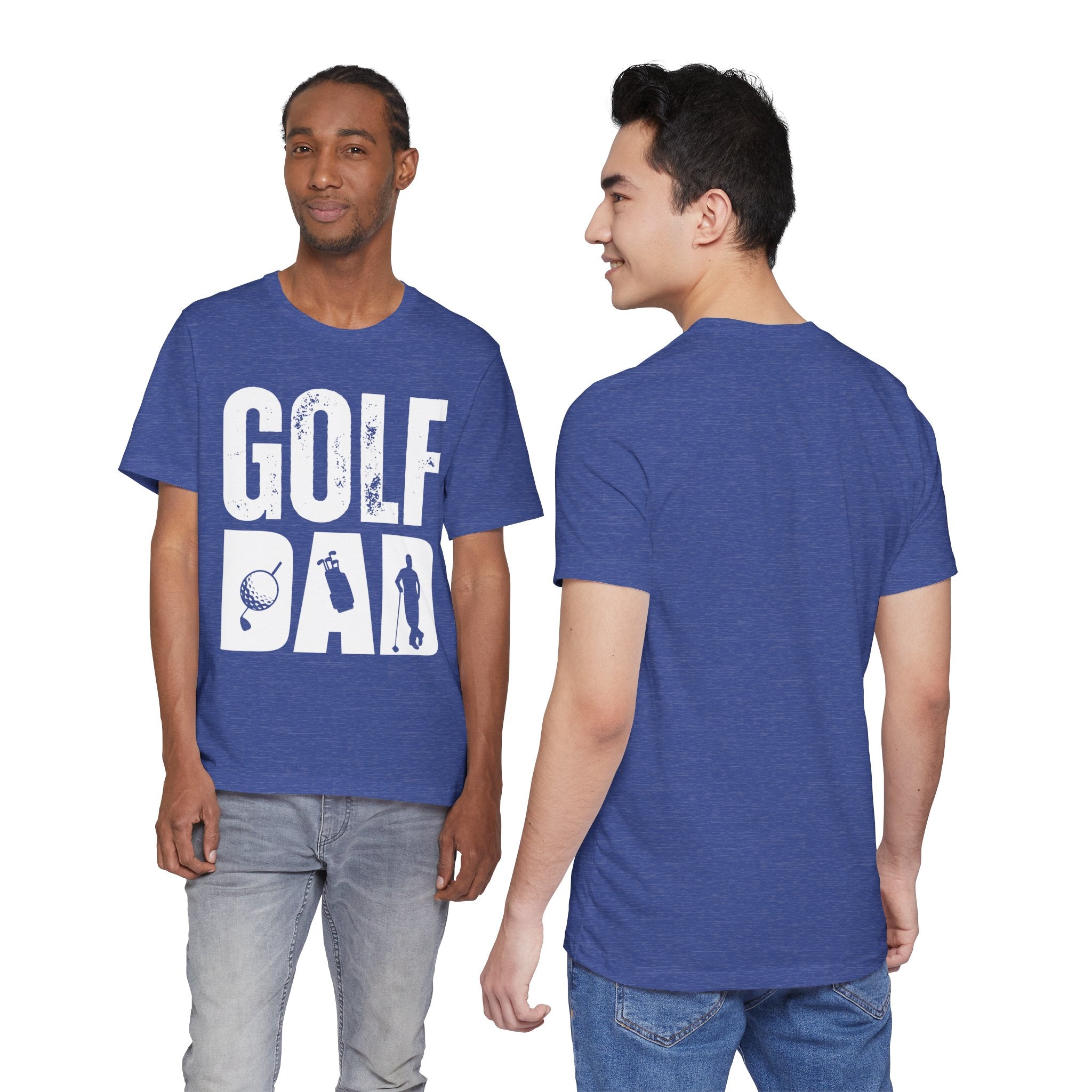 Golf Dad T-Shirt | Father's Day Golfer Tee, Golf Ball Silhouette