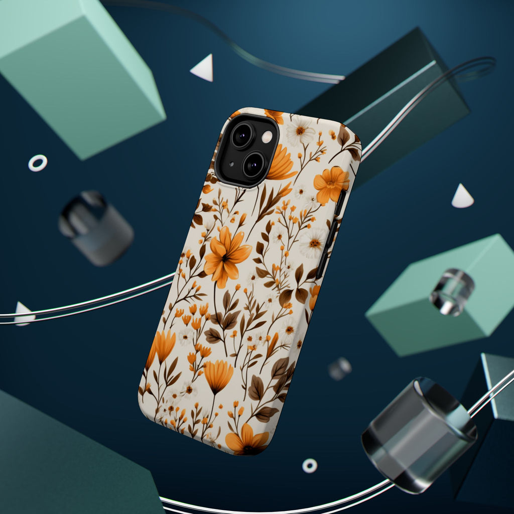 Autumn Floral Pattern Phone Case | Magnetic Impact-Resistant Case