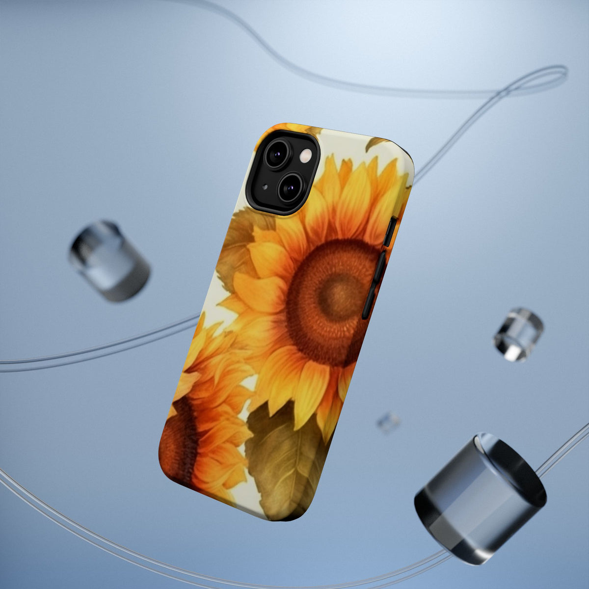 Sunflower Pattern Phone Case | Magnetic Impact-Resistant Case