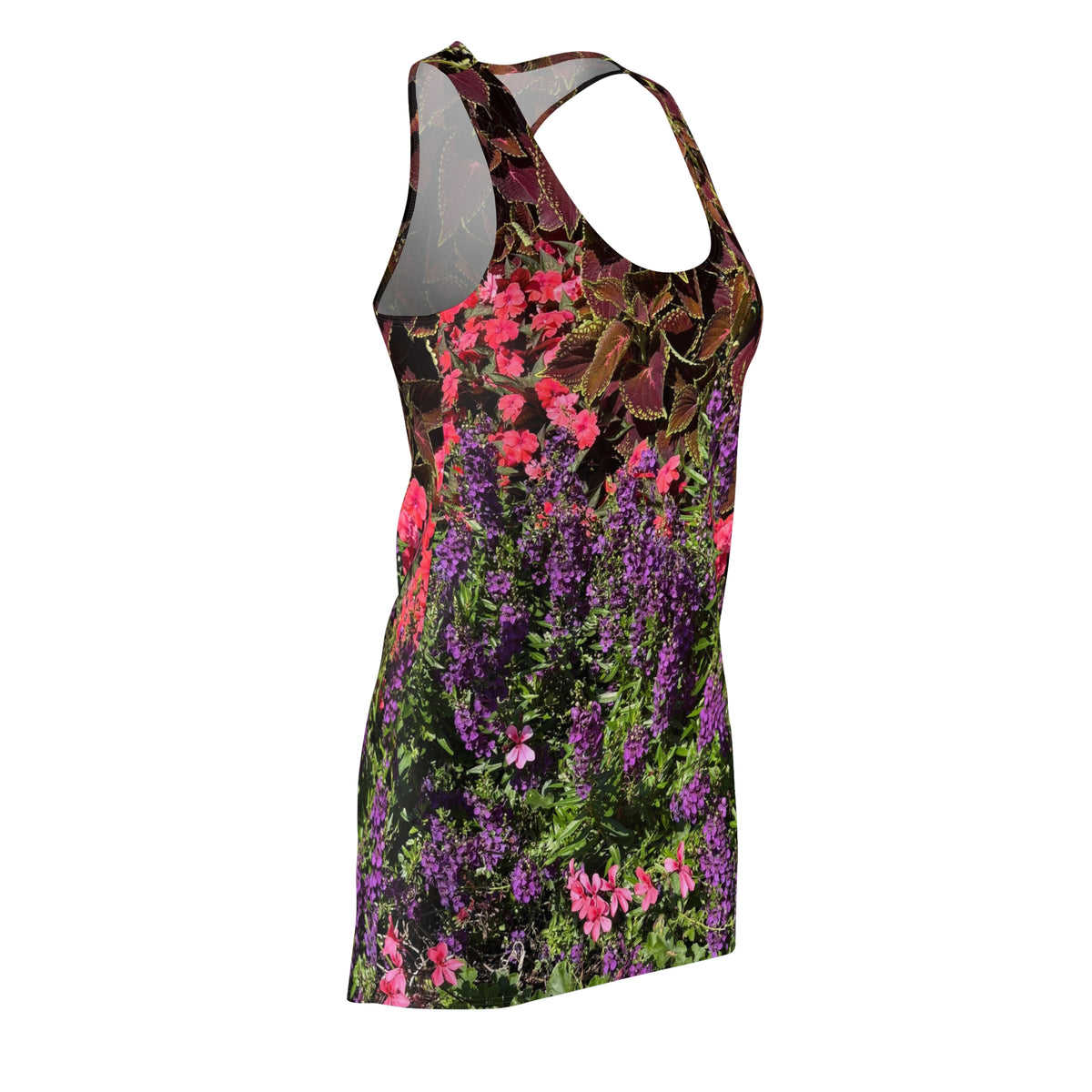 Floral Garden Print Racerback Dress | All-Over-Print