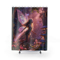 Enchanted Fairy Forest Shower Curtain | Magical Woodland Pixie Bathroom Decor