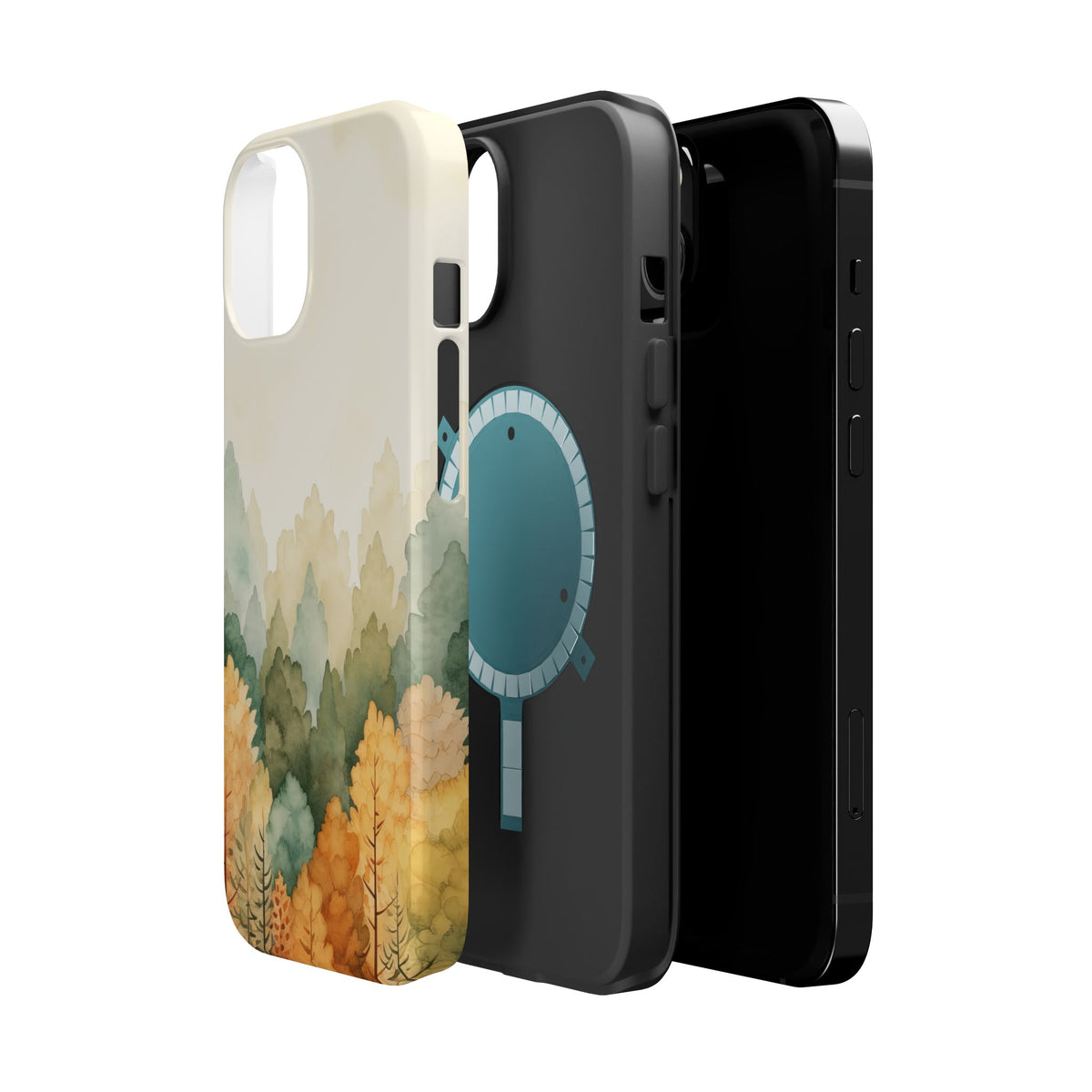 Autumn Watercolor Forest Phone Case | Magnetic Impact-Resistant Case