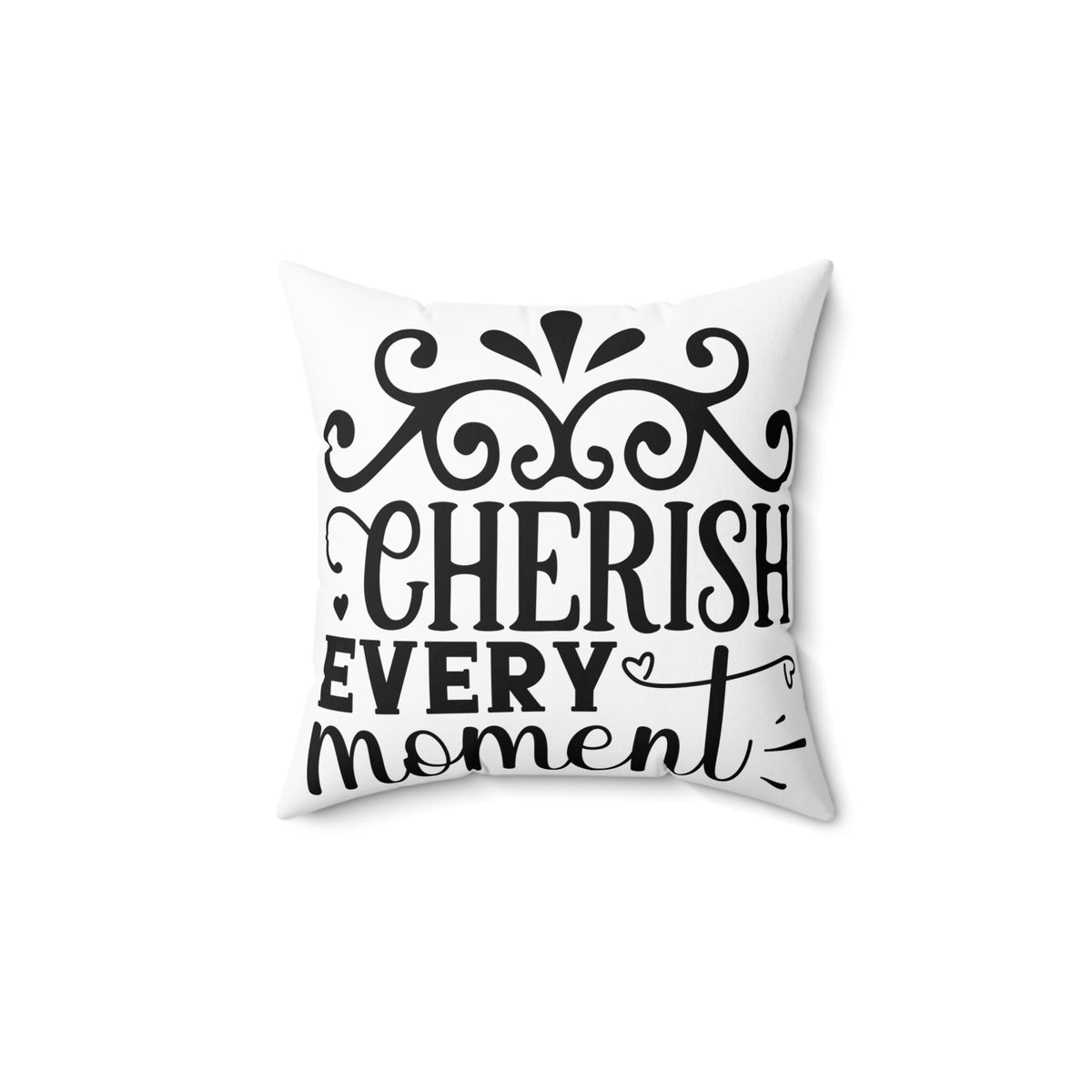 Cherish Every Moment Pillow | Decorative Square Throw Pillow