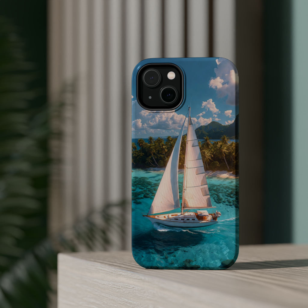 Sailboat Ocean Scene Phone Case | Magnetic Impact-Resistant Case