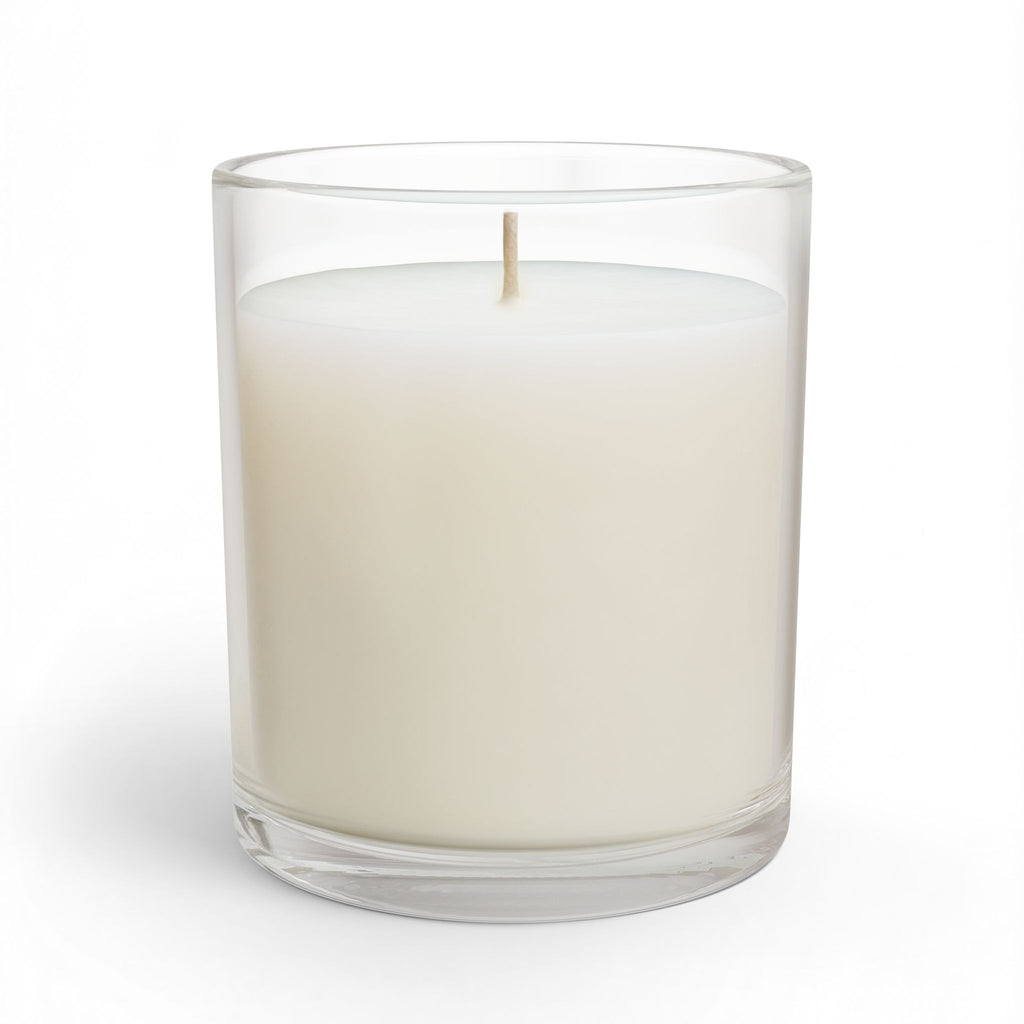 Fizz & Glitz Soy Candle, Glass Candle 11oz | Clean Minimal Label