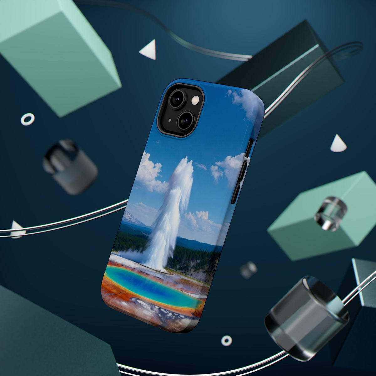 Grand Prismatic Spring Geyser Phone Case
