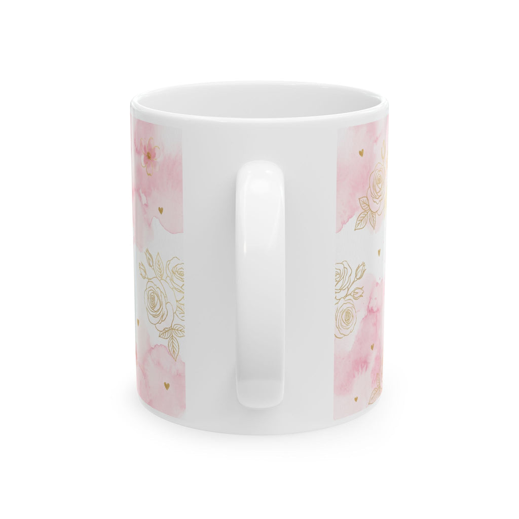 God Is Within Her Floral Scripture Mug | Inspirational Ceramic Mug